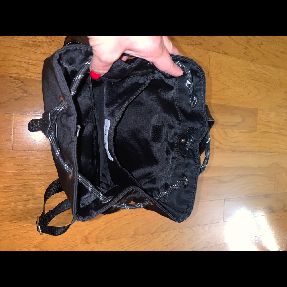 Calvin Klein Black Nylon Drawstring Backpack - image 6